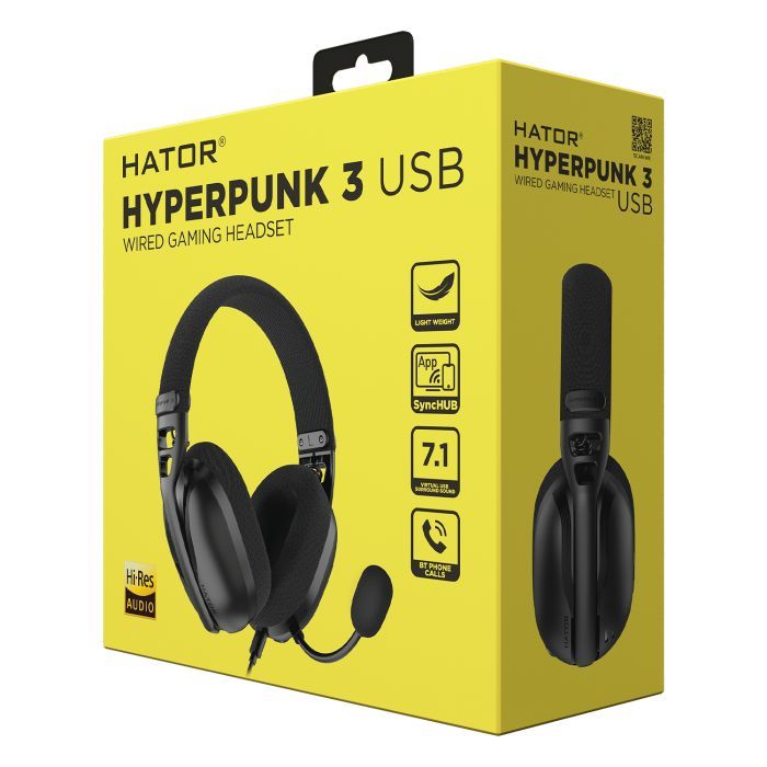 Навушники HATOR Hyреrpunk 3 Hi-Res USB 7.1 Black (ESH10) фото №6