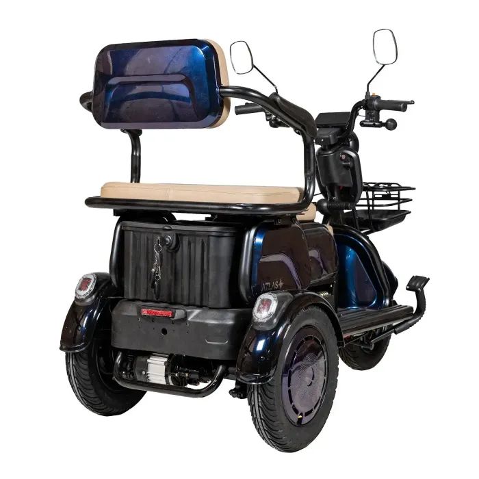 Електроскутер Atlas Elegant Trike 800W Cyan Blue фото №5