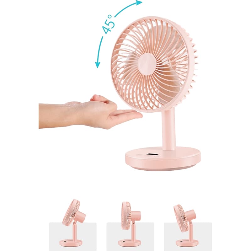 Вентилятор Jile Desktop small fan 01 Pink фото №2