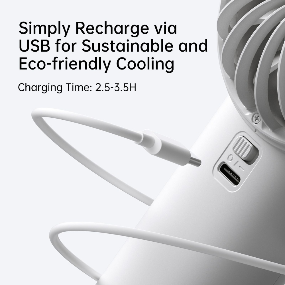 Вентилятор Jisulife Handheld Fan Life 4 (3600mAh) Grey фото №9