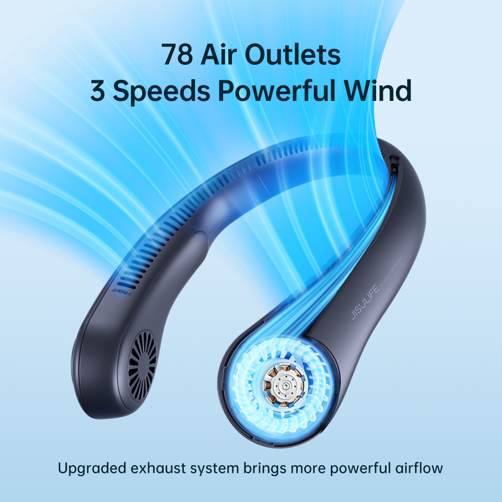 Вентилятор Jisulife Neck Fan Life3 FA14 blue фото №7