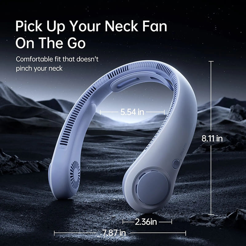 Вентилятор Jisulife Neck Fan Life4 blue фото №6