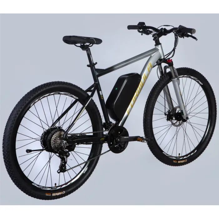 Электровелосипед Formula 29" eF-1 DD CS рама-21" 48B 17.5А*г 500Вт 2026 сріблясто-чорний (ELB-FR-29-256) фото №3