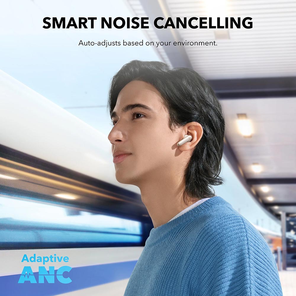 Наушники Anker SoundCore P40i TWS Oat White (A3955G21) фото №2
