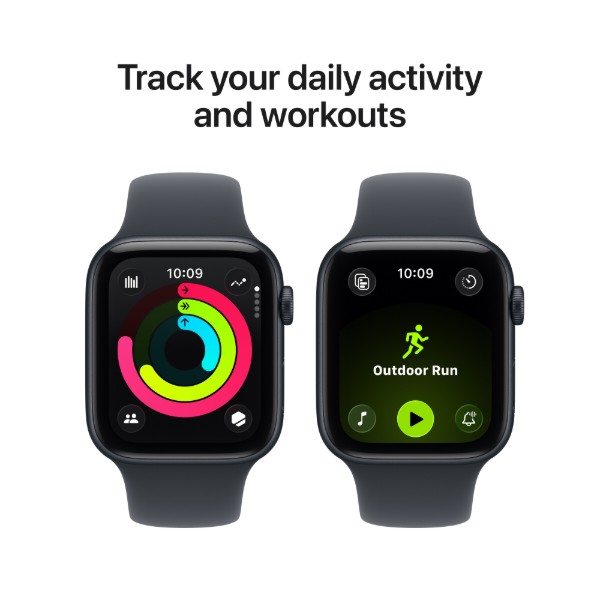 Смарт-годинник Apple Watch SE 3 GPS 44mm Midnight Aluminium Case with Midnight Sport Band - M/L фото №6