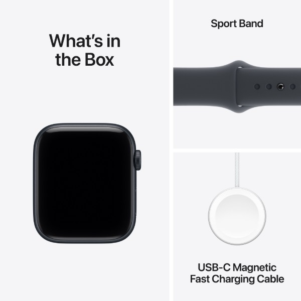 Смарт-годинник Apple Watch SE 3 GPS 44mm Midnight Aluminium Case with Midnight Sport Band - M/L фото №8