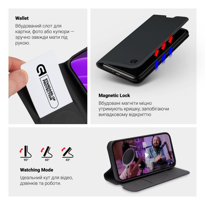 Чехол для телефона Armorstandart OneFold Case для Samsung A57 5G Black (ARM89719) фото №6