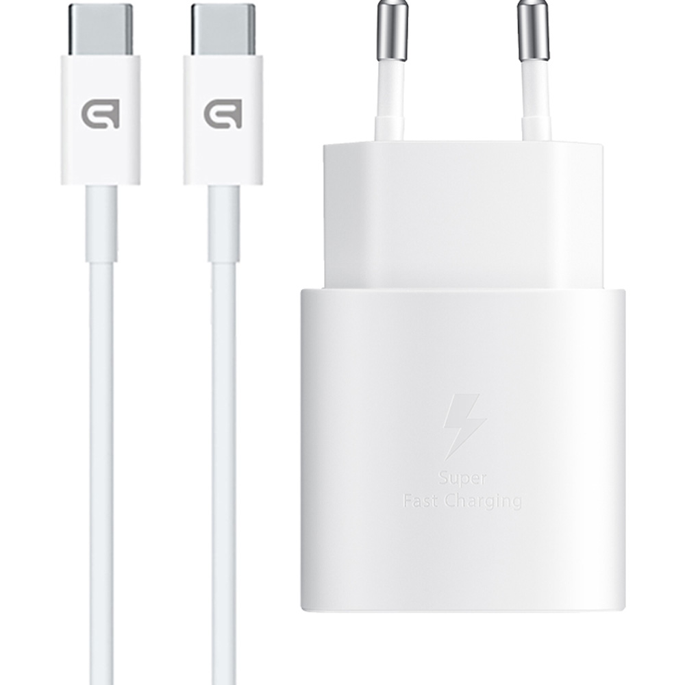 МЗП Armorstandart AR-TA800W USB-C 25W White   кабель USB-C to USB-C (ARM63804)