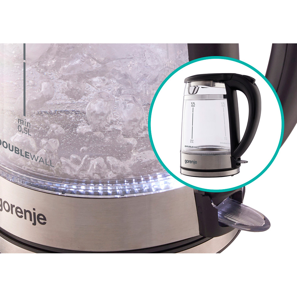 Электрический чайник Gorenje K17GDW фото №6