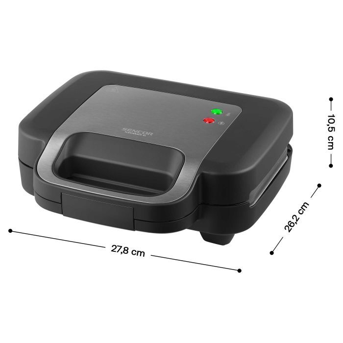 Бутербродниця Sencor SSM9860BK фото №10