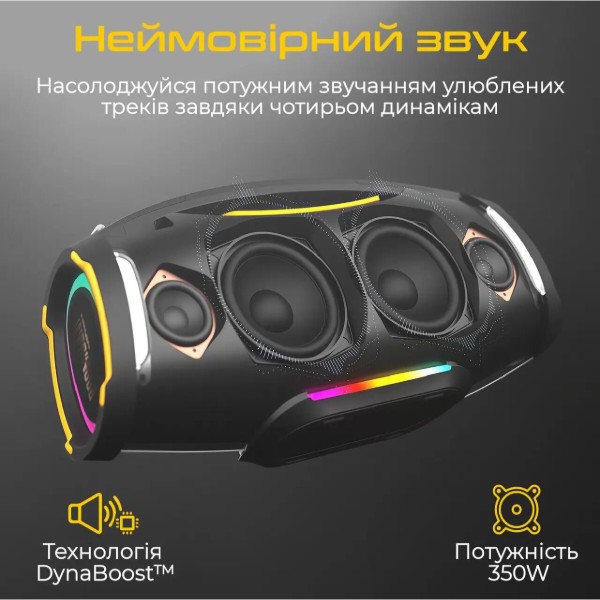 Портативна колонка HiFuture boombeat.black фото №2