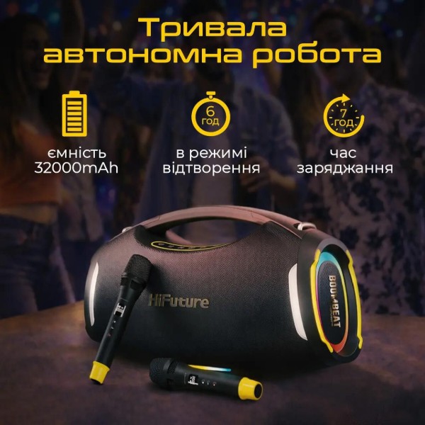 Портативна колонка HiFuture boombeat.black фото №7