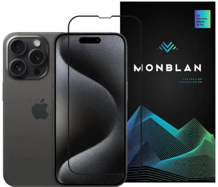 Захисне скло Monblan iPhone 15 Pro 2.5D Anti Static 0.26mm