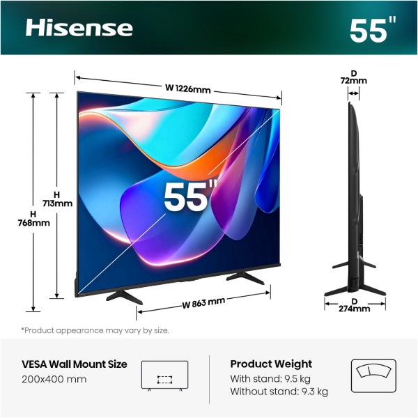 Телевізор Hisense 55A6S фото №5