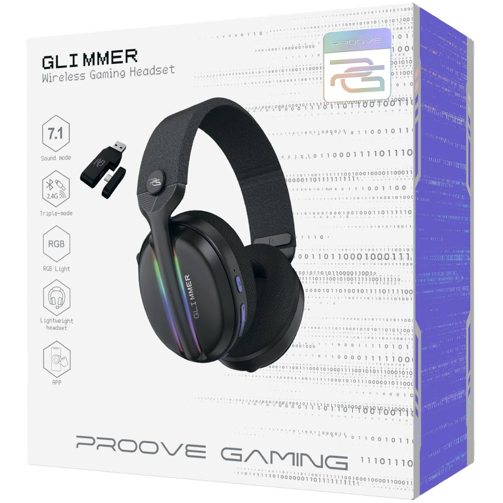 Наушники Proove Gaming Glimmer (APP) (black/purple) фото №14