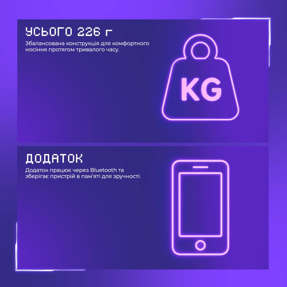 Наушники Proove Gaming Glimmer (APP) (black/purple) фото №6