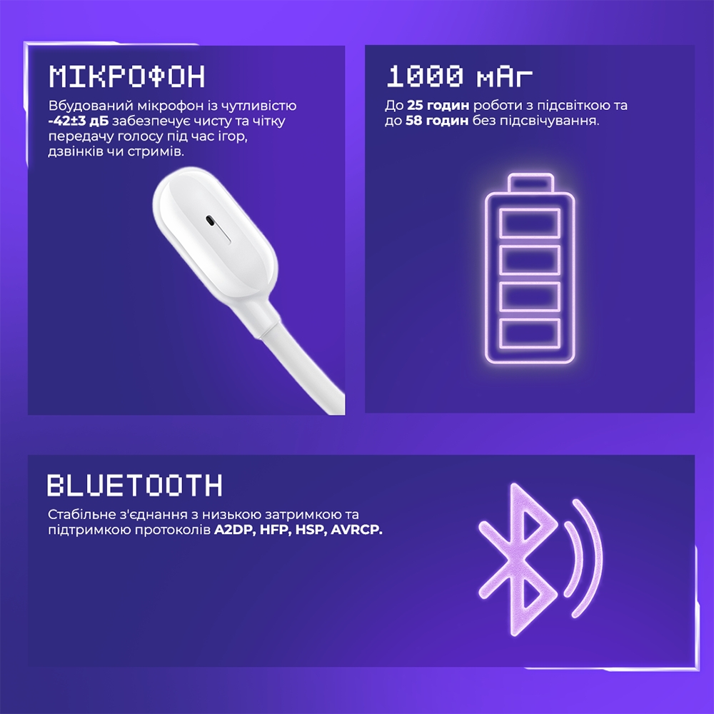 Наушники Proove Gaming Rapture (APP) (white) фото №5