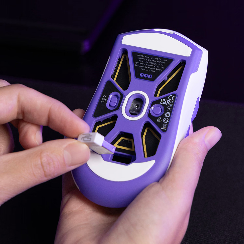 Комп'ютерна миша Proove Gaming Rate Special Edition (white/purple) фото №10