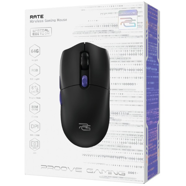 Комп'ютерна миша Proove Gaming Rate Special Edition (black/purple) фото №12