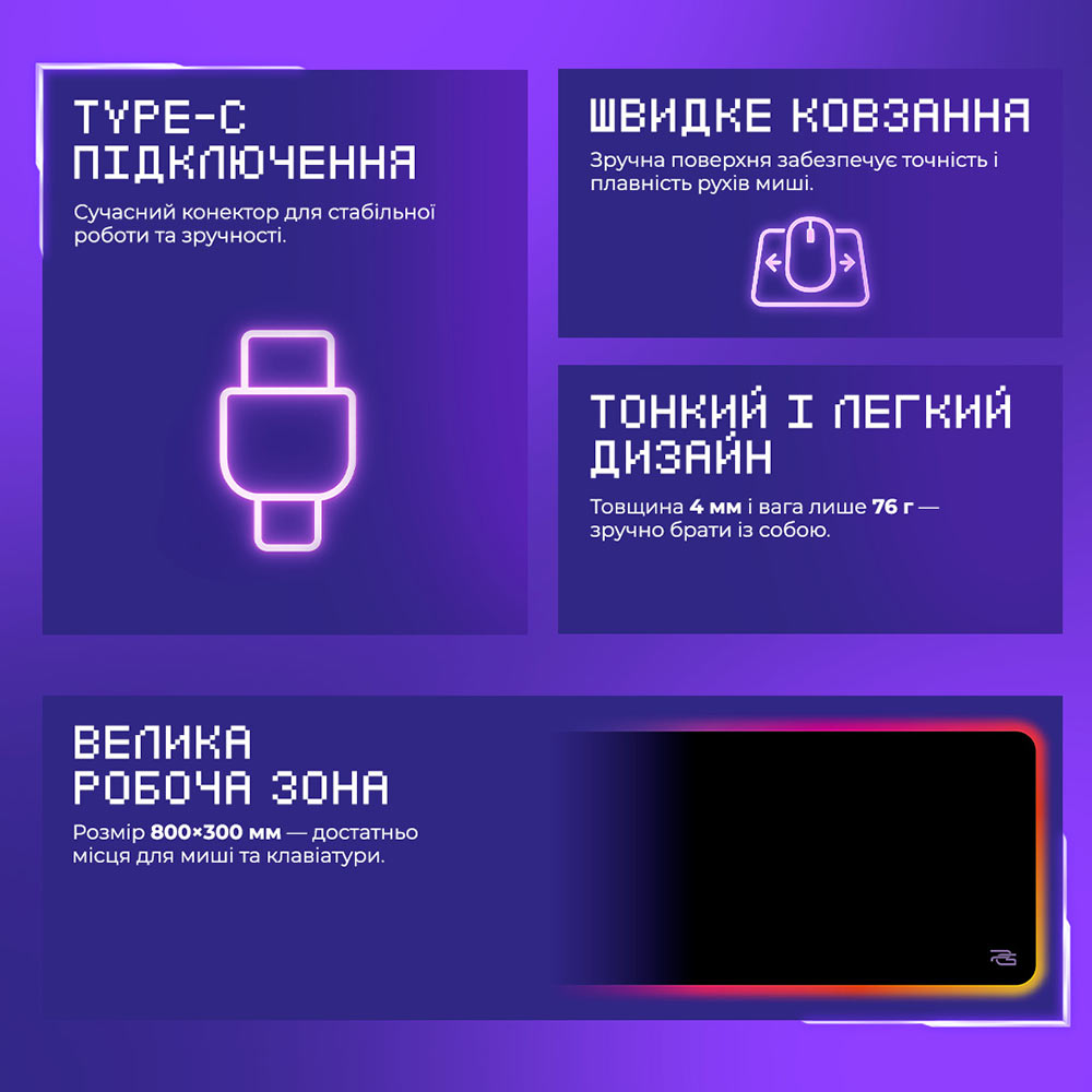 Коврик для мыши Proove Gaming Offland (black) фото №9