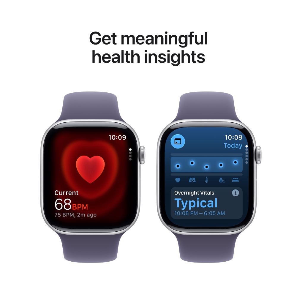 Смарт-годинник Apple Watch 11 GPS 42mm Silver Aluminium Case Purple Fog Sport Band S/M MEU64 фото №6