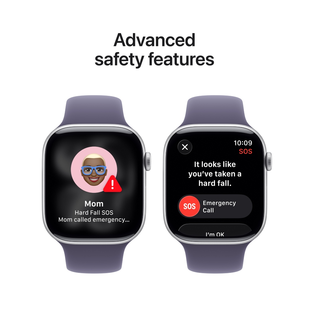 Смарт-годинник Apple Watch 11 GPS 42mm Silver Aluminium Case Purple Fog Sport Band S/M MEU64 фото №7