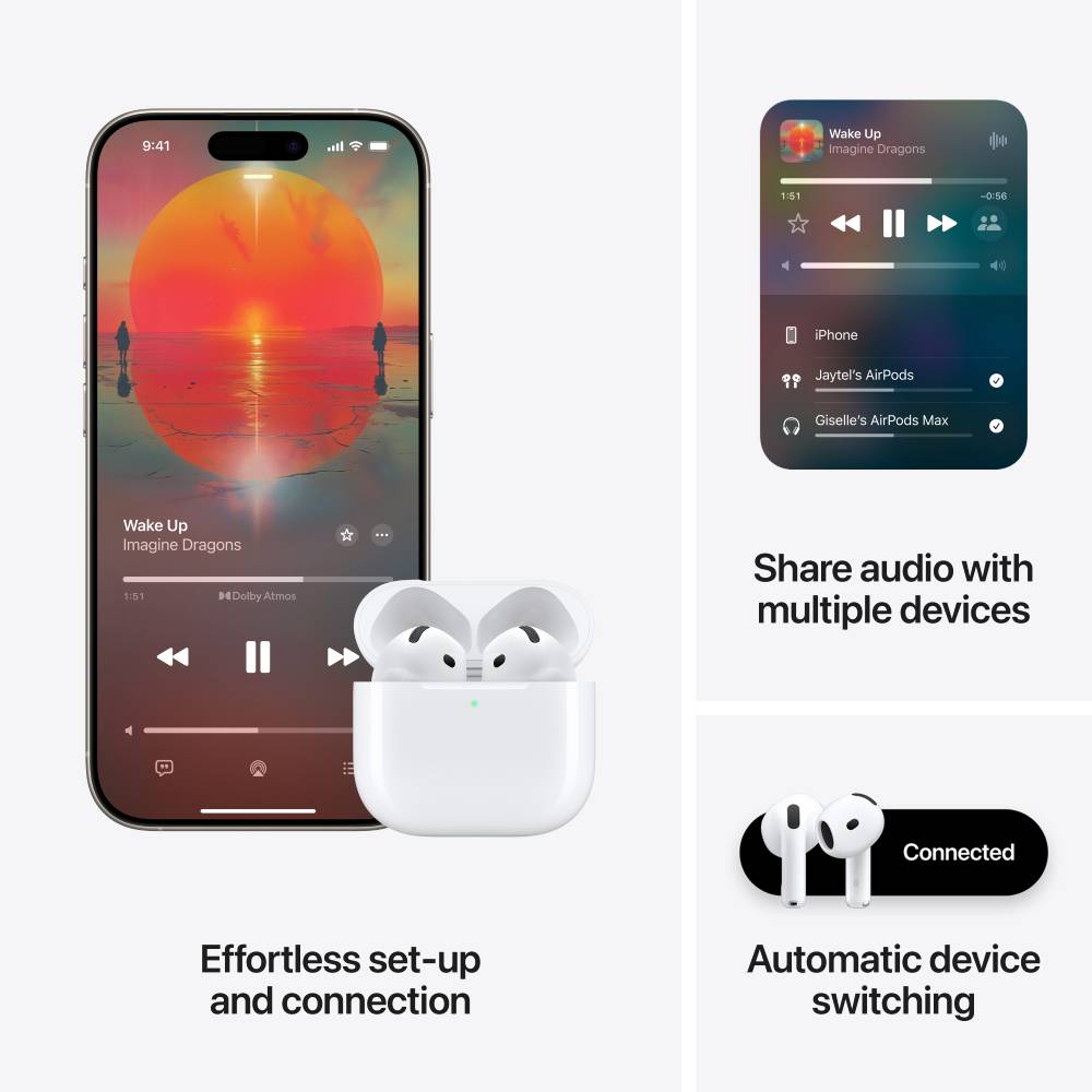 Наушники Apple AirPods 4 (MXP63ZE/A) фото №3