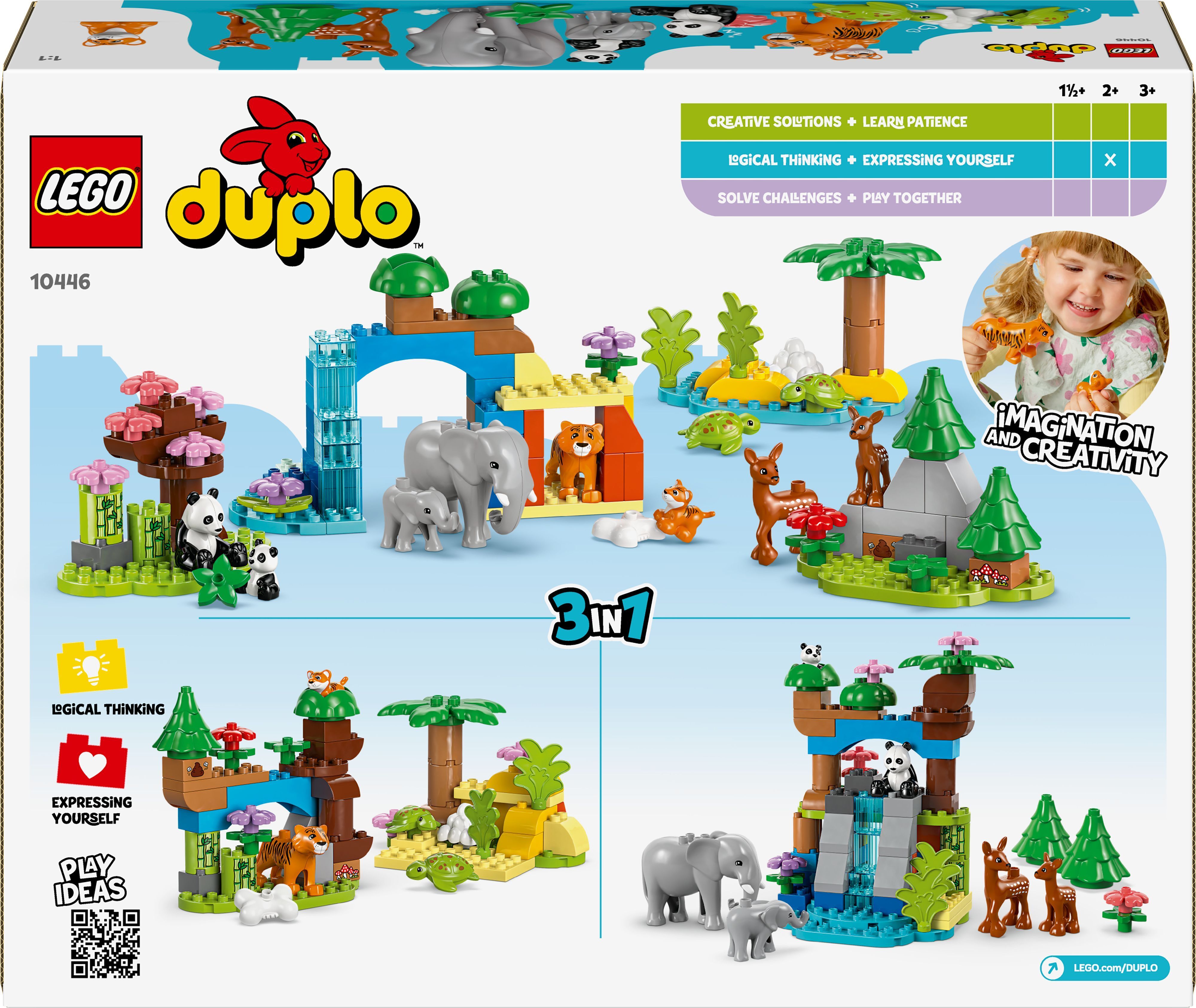 Конструктор Lego DUPLO Town Сімейства диких тварин 3-в-1 фото №12