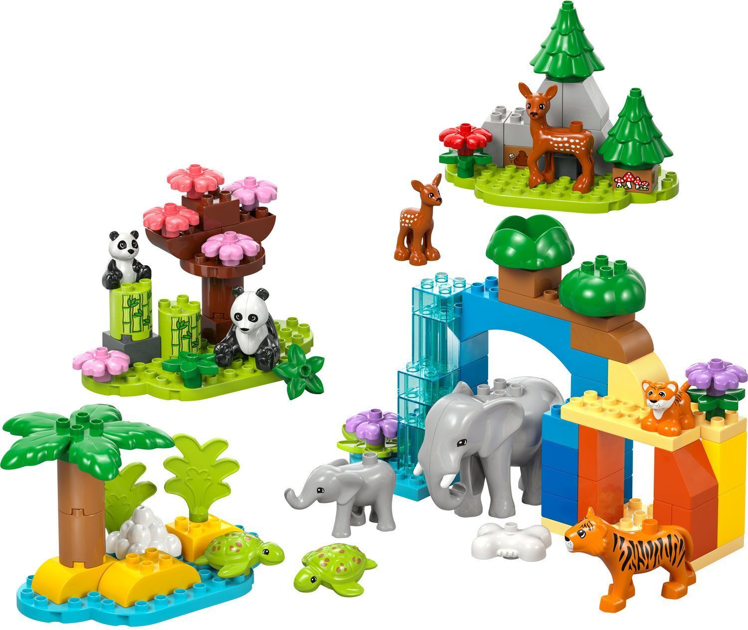 Конструктор Lego DUPLO Town Сімейства диких тварин 3-в-1 фото №4