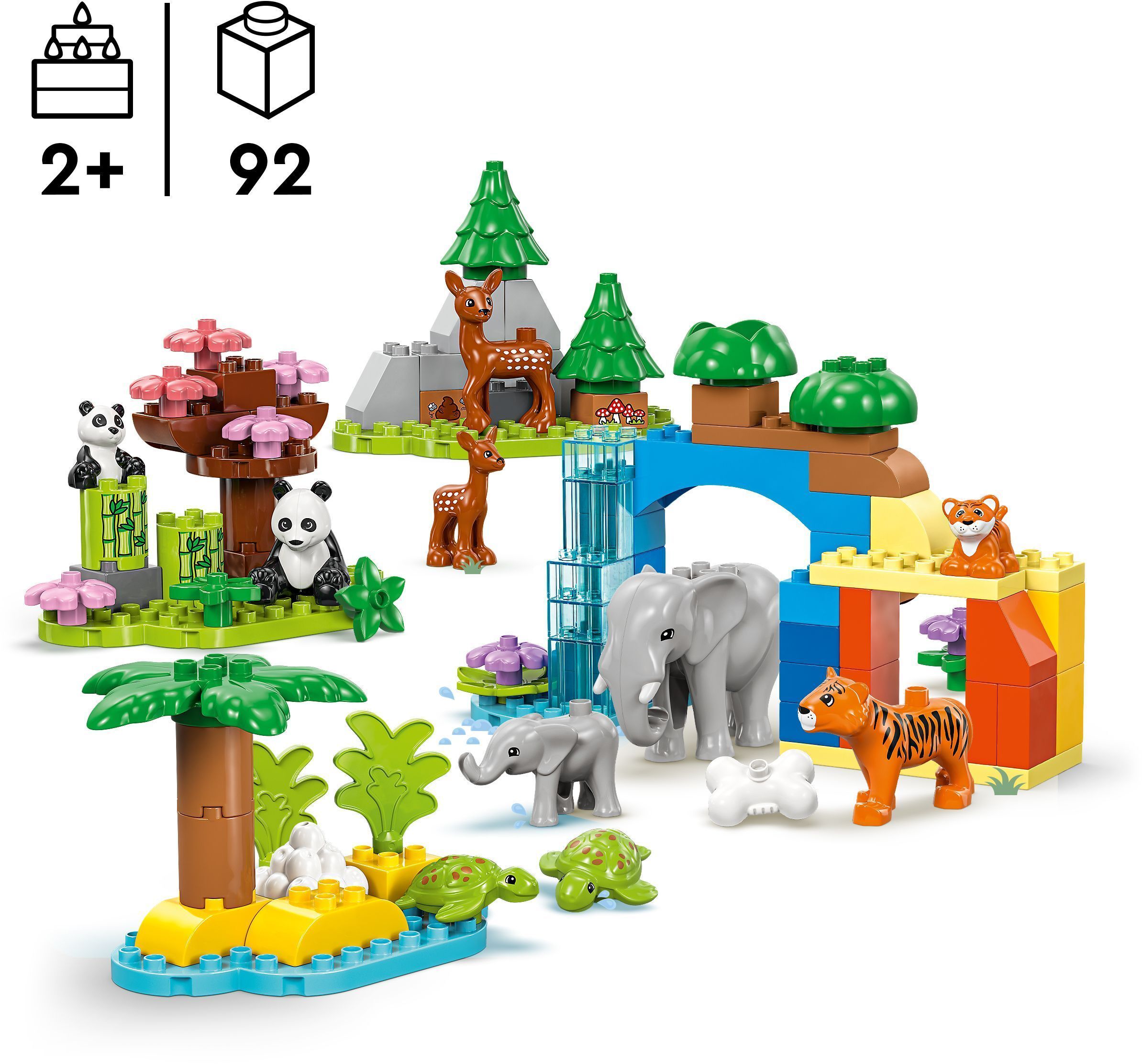 Конструктор Lego DUPLO Town Сімейства диких тварин 3-в-1 фото №7