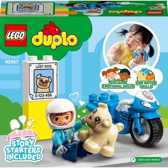 Конструктор Lego DUPLO Town Поліцейський мотоцикл фото №2