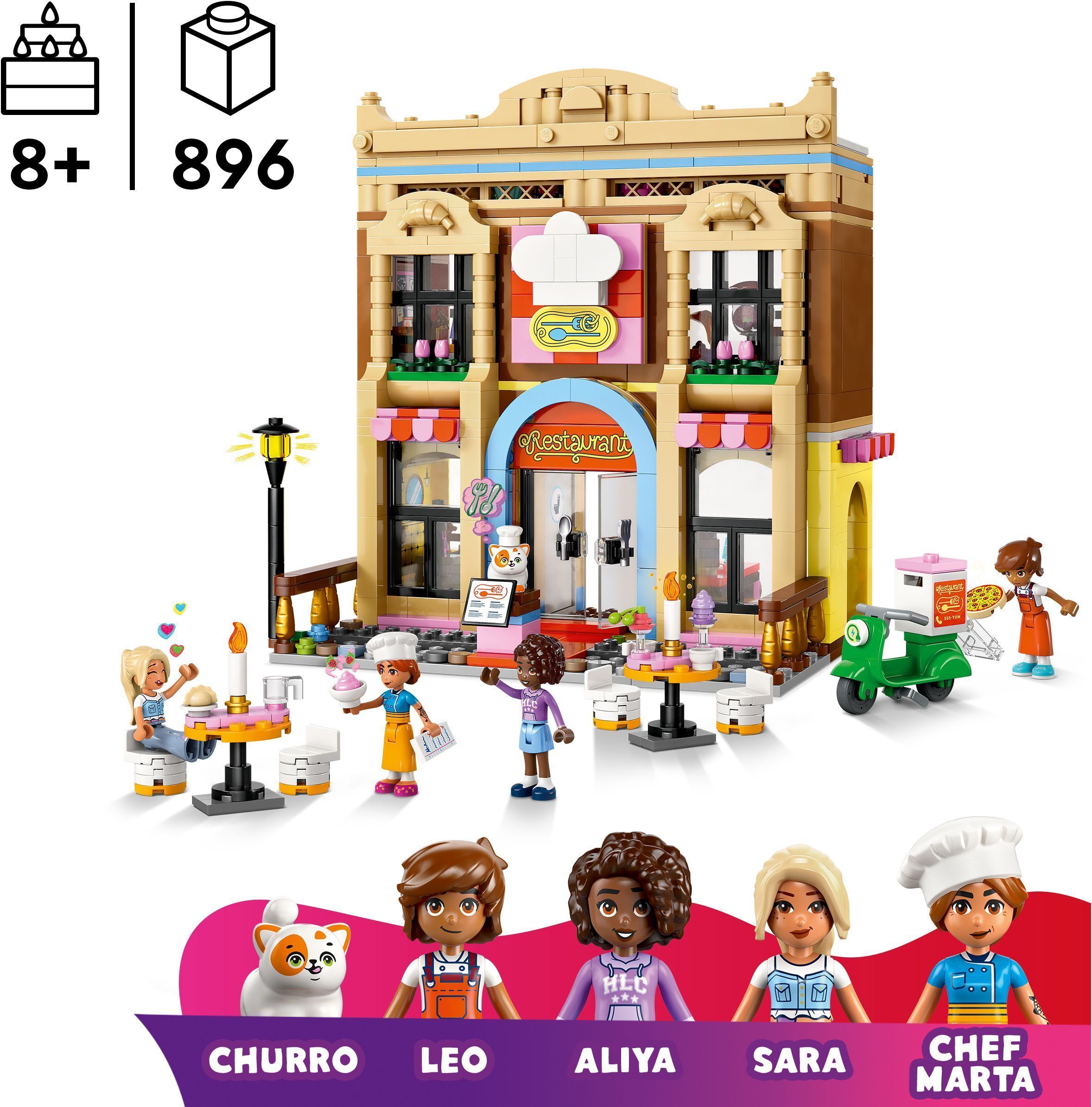 Конструктор Lego Friends Ресторан і кулінарна школа фото №12
