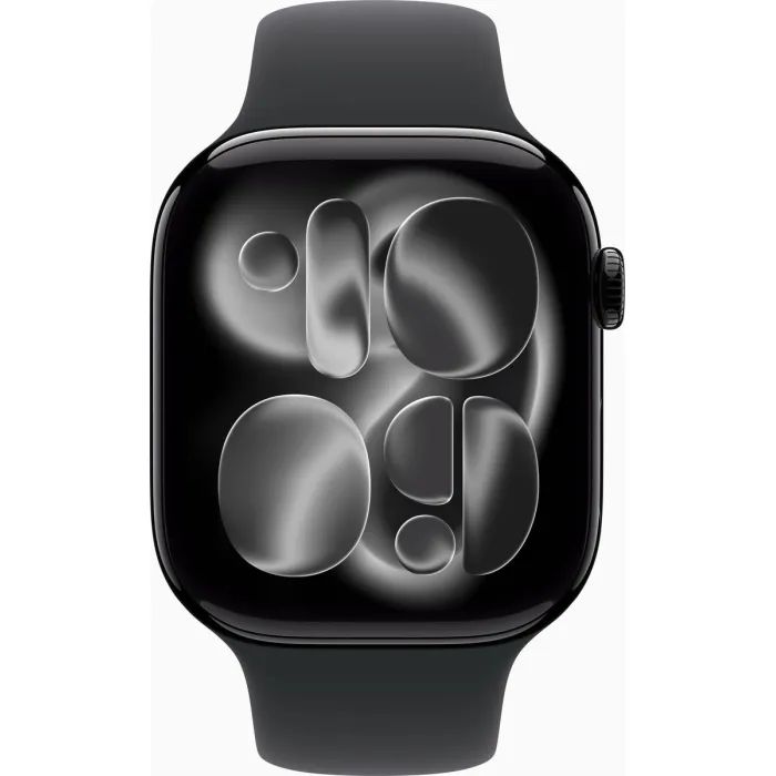 Смарт-годинник Apple Watch Series 11 GPS 46mm Jet Black Aluminium Case with Black Sport Band - M/L фото №2