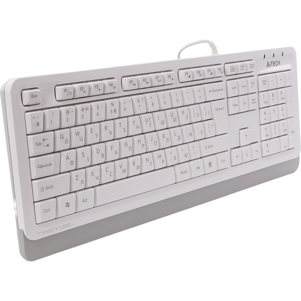 Клавіатура A4Tech FKS10 (White) фото №2