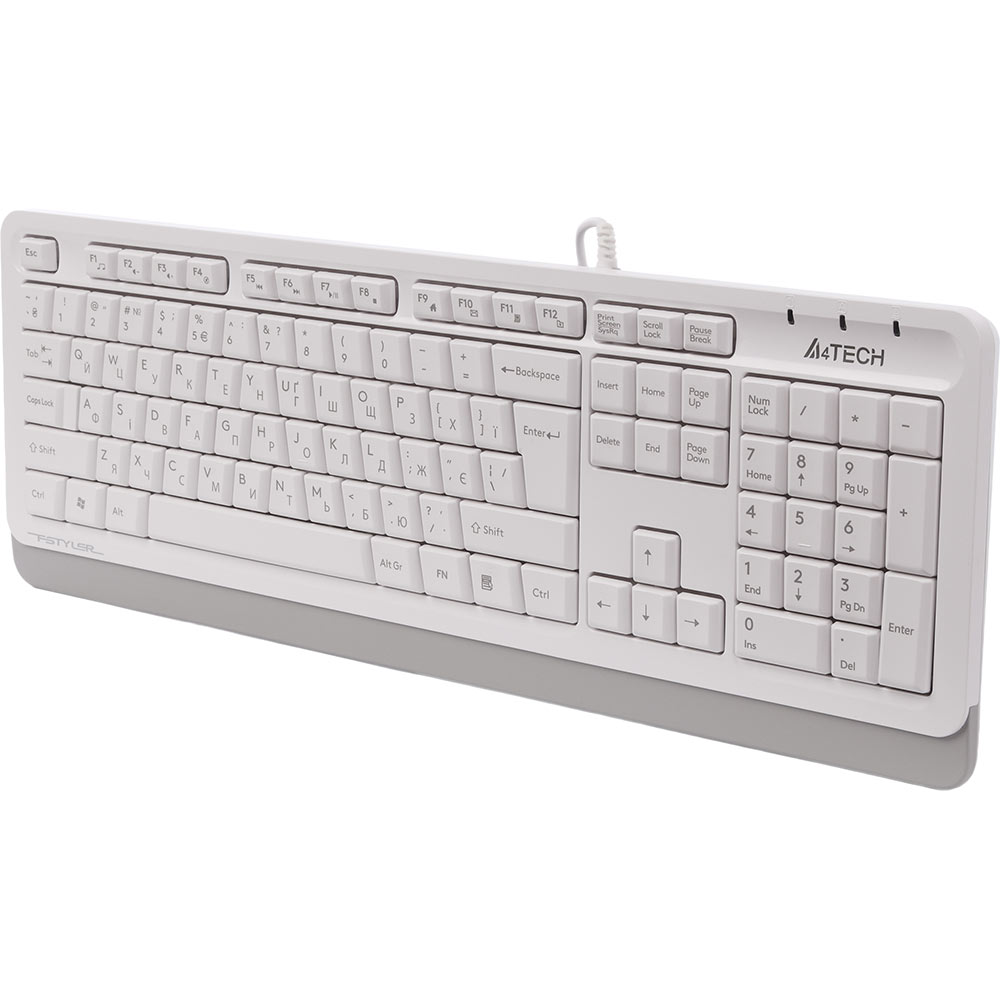 Клавіатура A4Tech FKS10 (White) фото №3