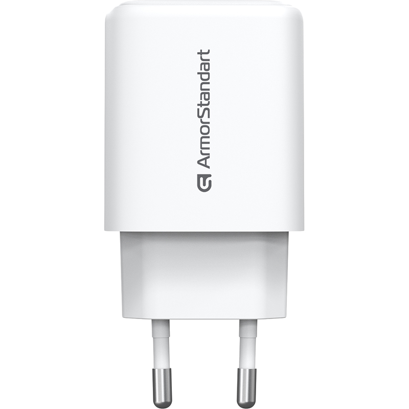 МЗП Armorstandart AR-T202WEU 20W GaN USB-C  USB-A White (ARM89531) фото №3