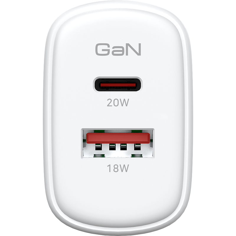 МЗП Armorstandart AR-T202WEU 20W GaN USB-C  USB-A White (ARM89531) фото №4