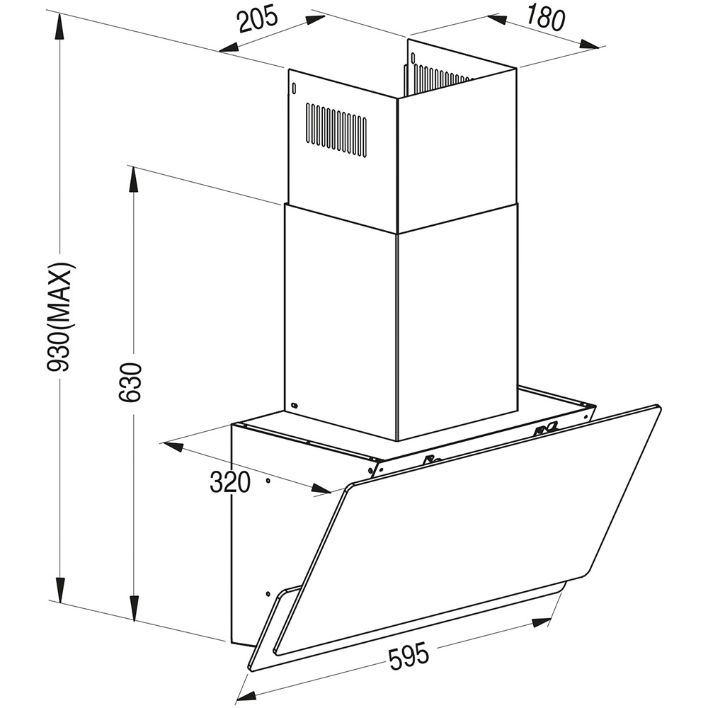 Витяжка Pyramida NX 60 (800) S GBL фото №6