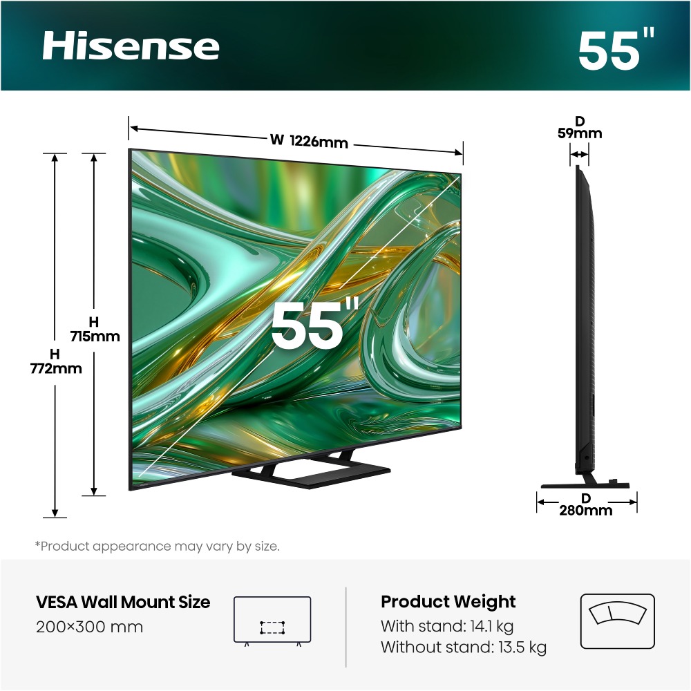 Телевізор Hisense 55E8S фото №12