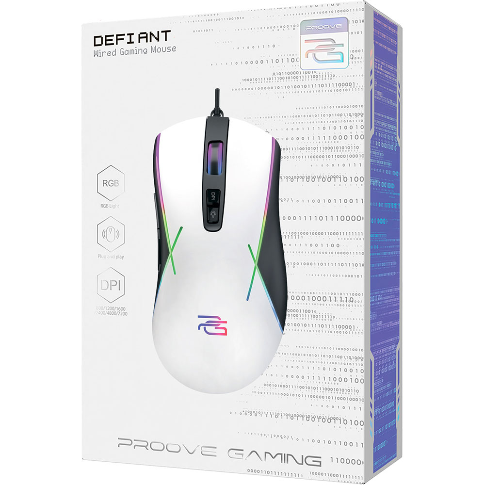 Комп'ютерна миша Proove Gaming Defiant (white) фото №10