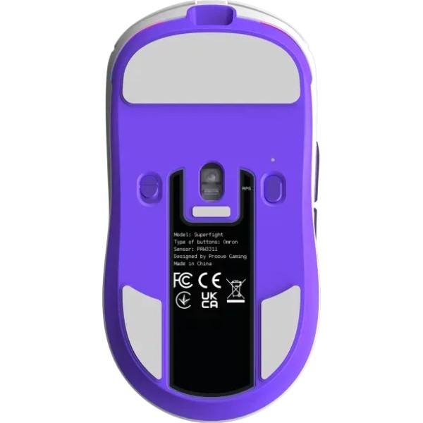 Компьютерная мыш Proove Gaming Superfight Wired (white/purple) фото №4