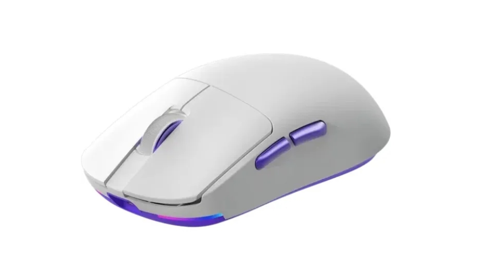 Комп'ютерна миша Proove Gaming Superfight Wireless with charging dock (white/purple) фото №3