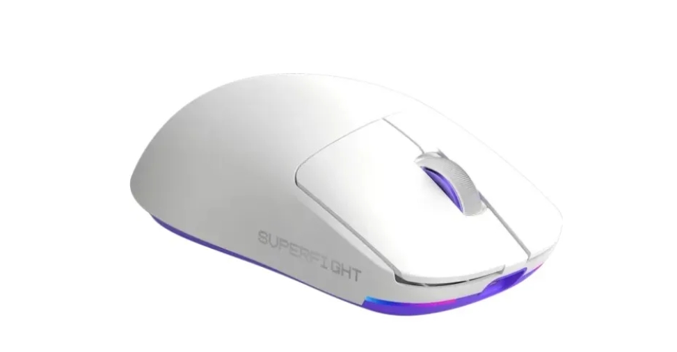 Комп'ютерна миша Proove Gaming Superfight Wireless with charging dock (white/purple) фото №4