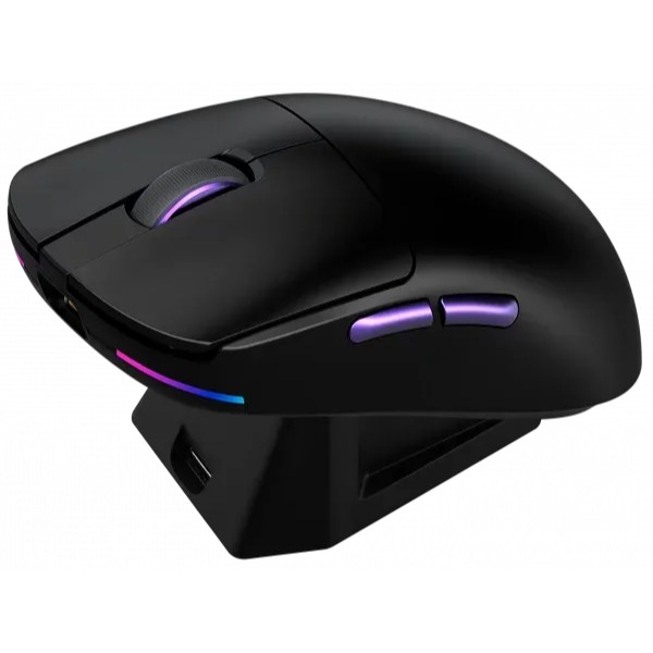 Компьютерная мыш Proove Gaming Superfight Wireless with charging dock (black/purple) фото №3