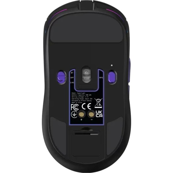 Компьютерная мыш Proove Gaming Superfight Wireless with charging dock (black/purple) фото №6