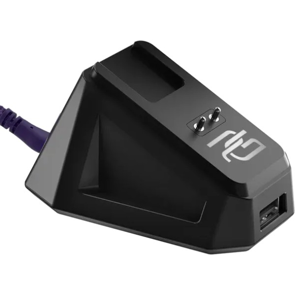Компьютерная мыш Proove Gaming Superfight Wireless with charging dock (black/purple) фото №7