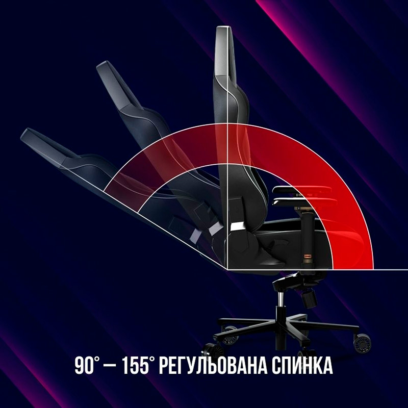 Геймерское кресло Lorgar Base 311 Black/Blue (LRG-CHR311BBL) фото №8