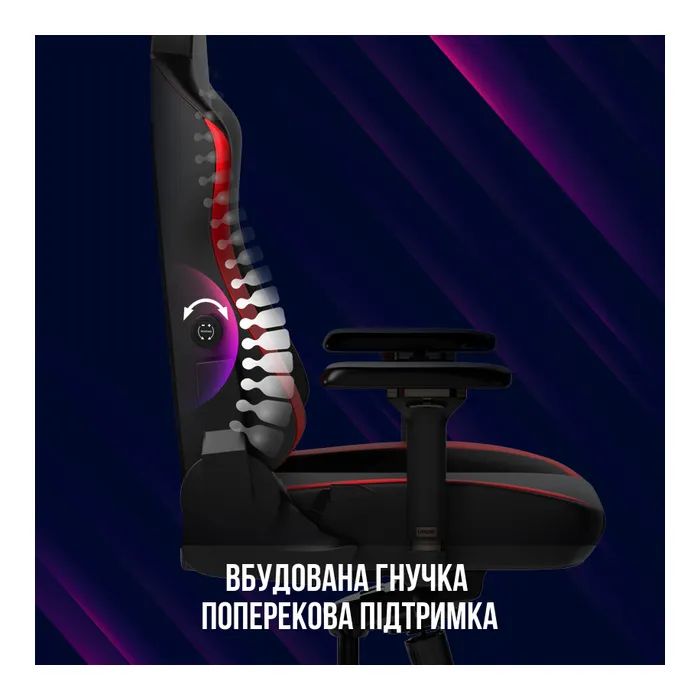 Геймерське крісло Lorgar Embrace 533 Black/Red (LRG-CHR533BR) фото №12