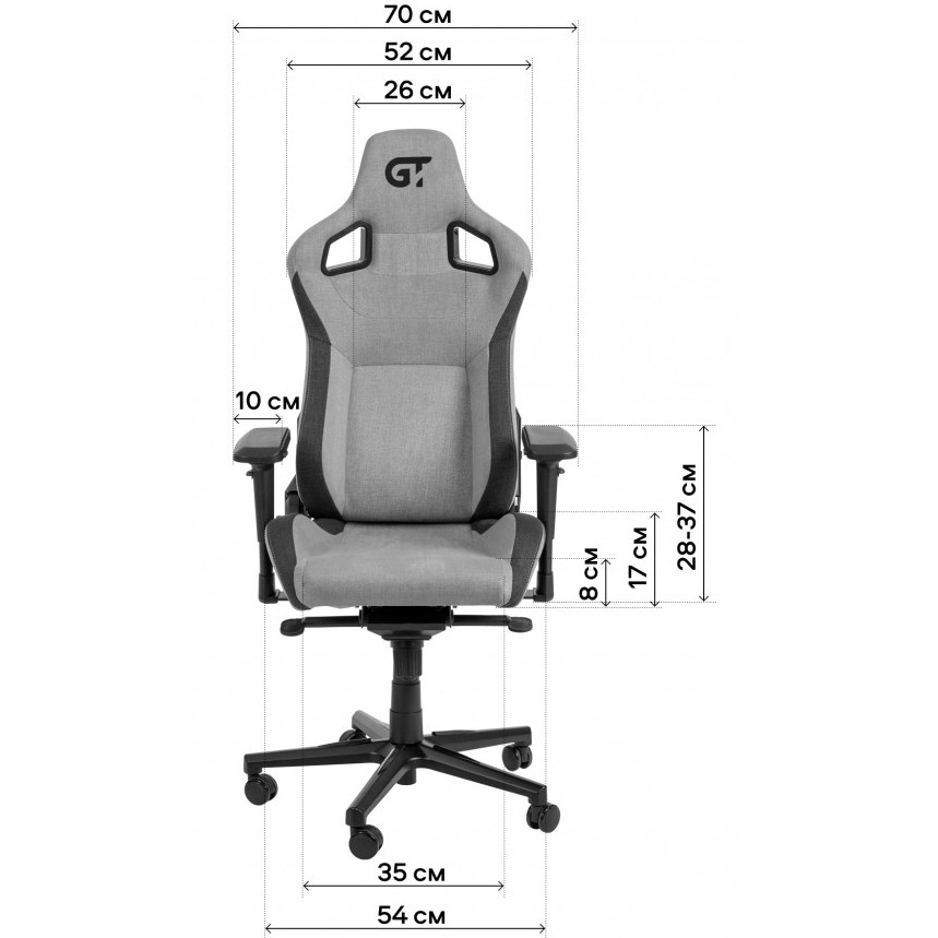 Геймерське крісло GT Racer X-8005 Dark Blue/Black фото №10