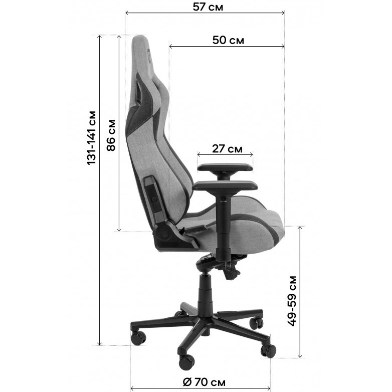 Геймерське крісло GT Racer X-8005 Dark Blue/Black фото №11